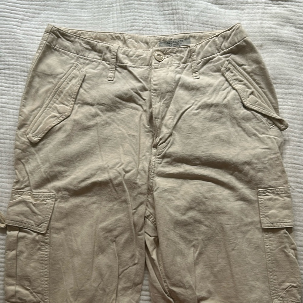 Allsaints Mel Linen Blend Combat Pants